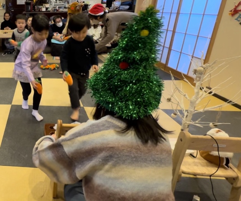 京都市南区＆下京区のリトミック教室のクリスマスレッスン