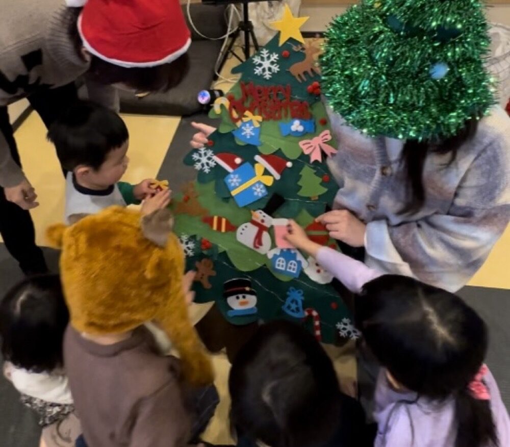 京都市南区＆下京区のリトミック教室のクリスマスレッスン