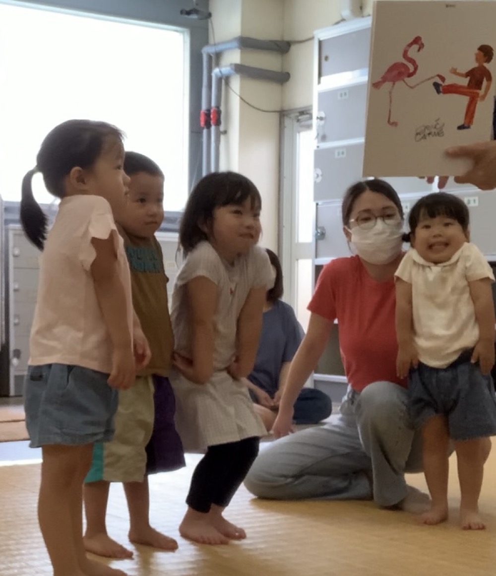 南区の３歳ちゃん達の英語リトミック