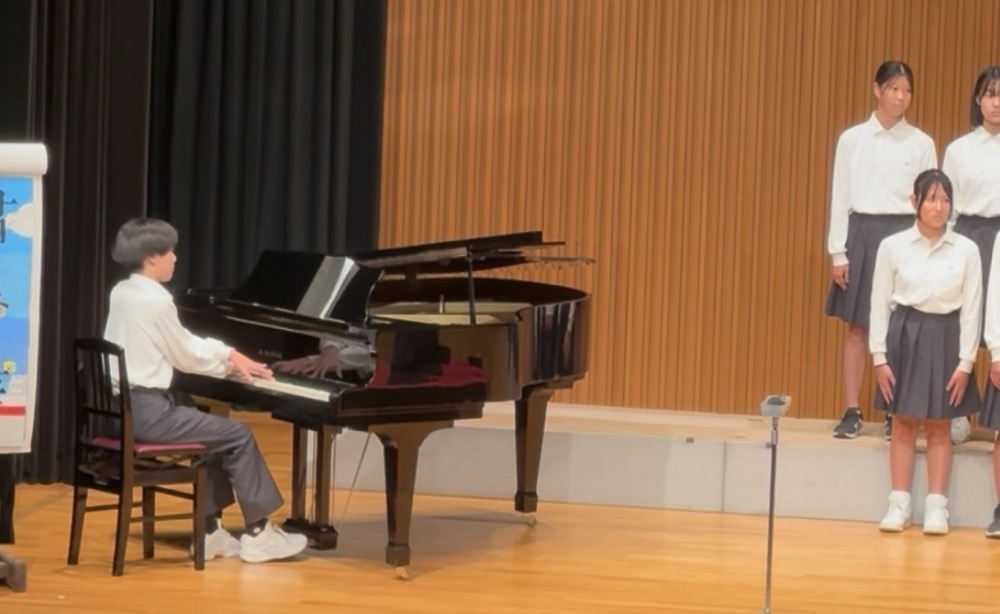 京都市南区＆下京区のピアノ音楽教室の生徒達が中学合唱コンクールで感動のピアノ伴奏！