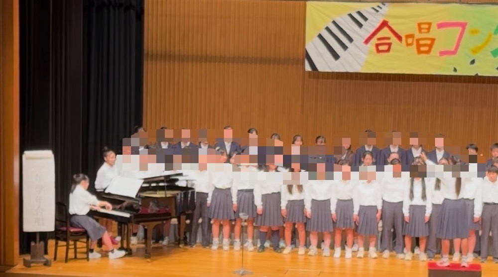 京都市南区＆下京区のピアノ音楽教室の生徒達が中学合唱コンクールで感動のピアノ伴奏！