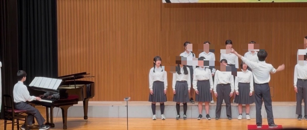 京都市南区＆下京区のピアノ音楽教室の生徒達が中学合唱コンクールで感動のピアノ伴奏！