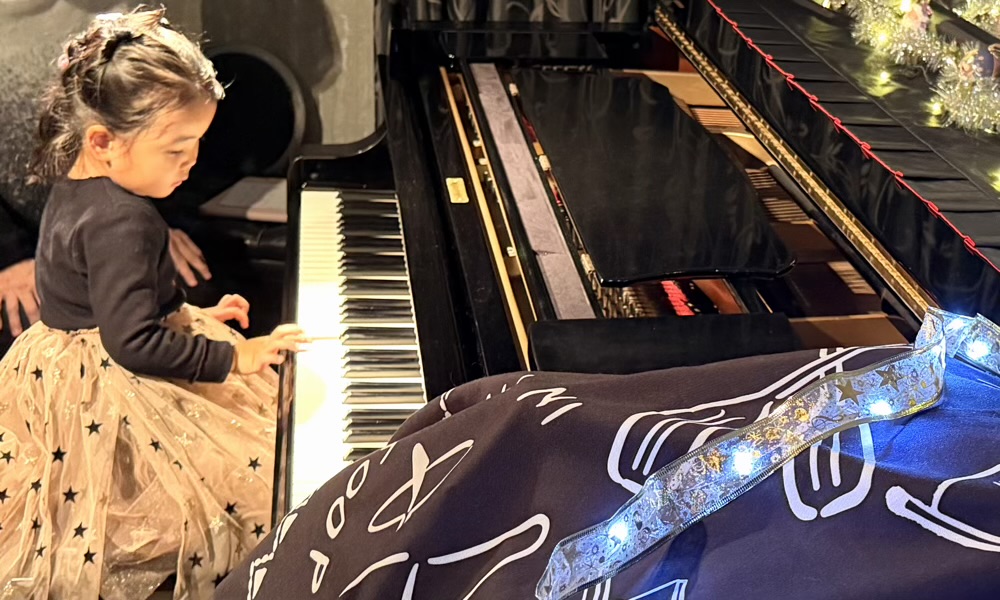 下京区＆南区のピアノ教室のクリスマスコンサート！４歳達の初めてのどきどきのステージ