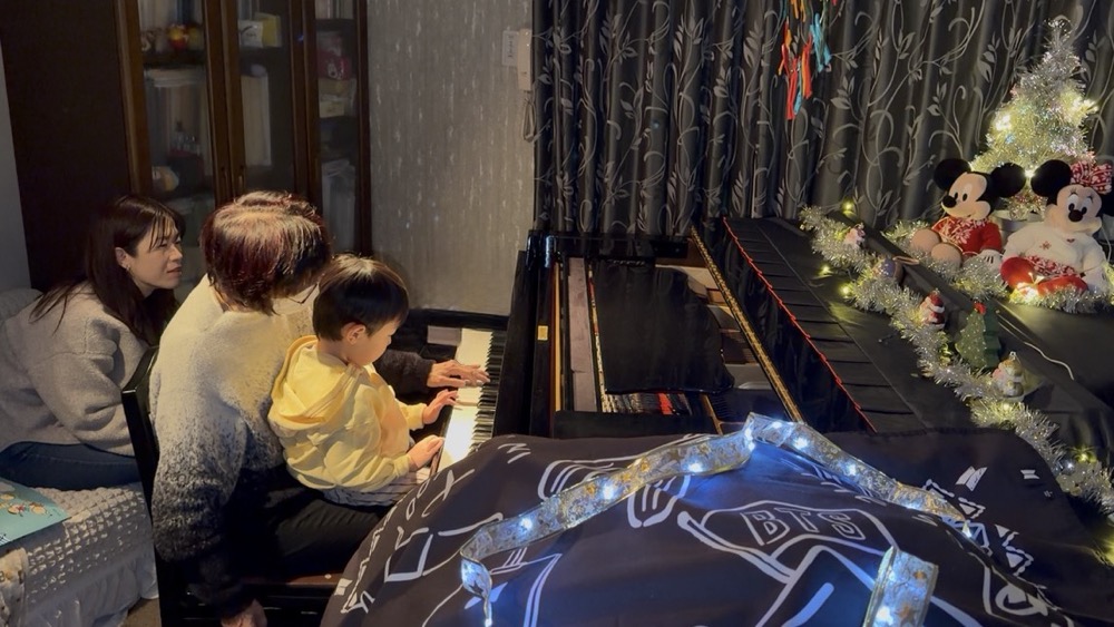 下京区＆南区のピアノ教室のクリスマスコンサート！４歳達の初めてのどきどきのステージ
